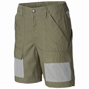 Columbia PFG Half Moon™ Short Pojkar Grå/Gröna (JNWPZ0762)